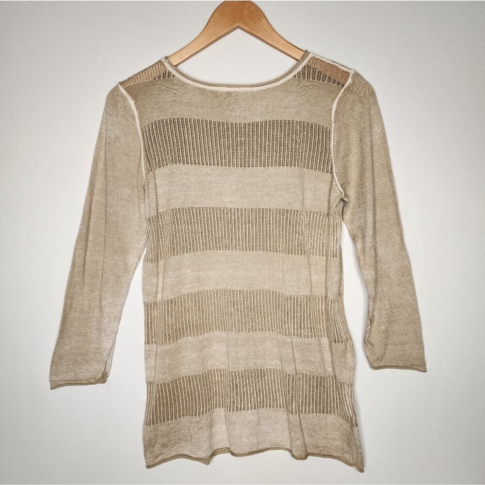 Tommy Bahama Tan Knit Sweater Top Women's Size Small - Picture 3 of 4